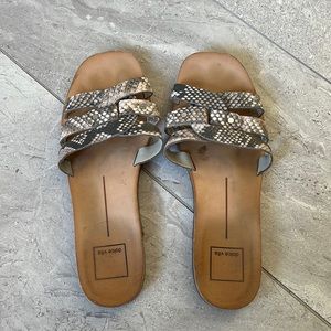 Dolce Vita Snakeprint strap sandals